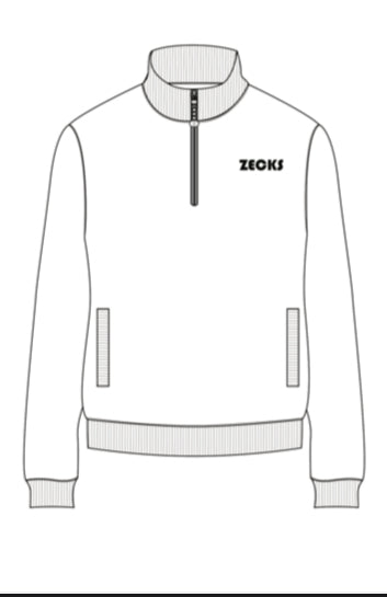 ICY WHITE QUARTER ZIP